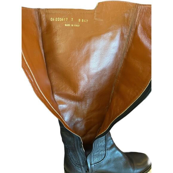 Vintage Cole Haan Italian Handcrafted Leather Equestrian Riding Boots Pristine 7 - Picture 7 of 9